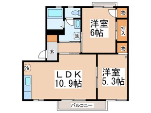 フォ－レスツヅキの物件間取画像